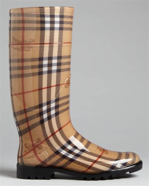 burberry mid buckle rain boots|burberry haymarket rain boots.